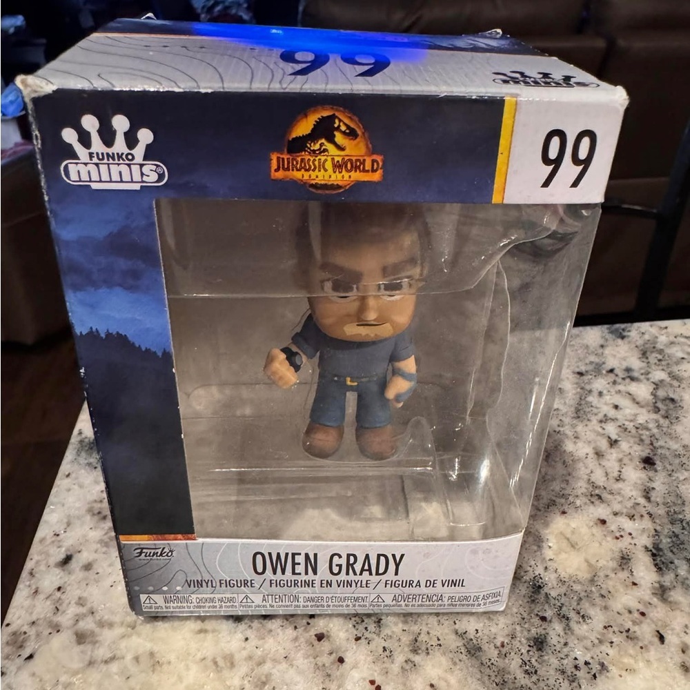 Funko Minis Owen Grady Vinyl Figure - Blue/Brown (Jurassic World)